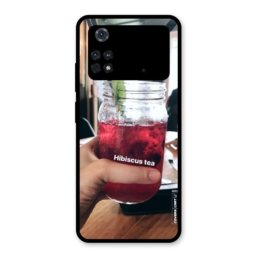 Hibiscus Tea Glass Back Case for Poco M4 Pro 4G