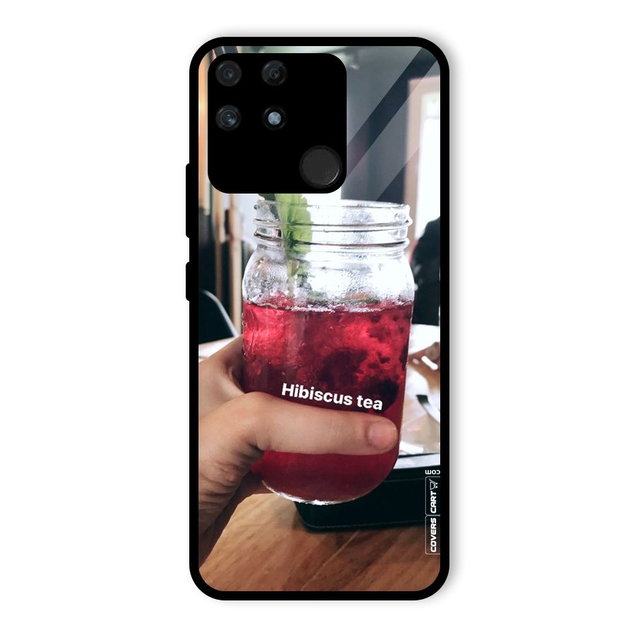 Hibiscus Tea Glass Back Case for Realme Narzo 50A