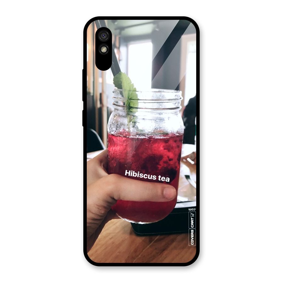 Hibiscus Tea Glass Back Case for Redmi 9A
