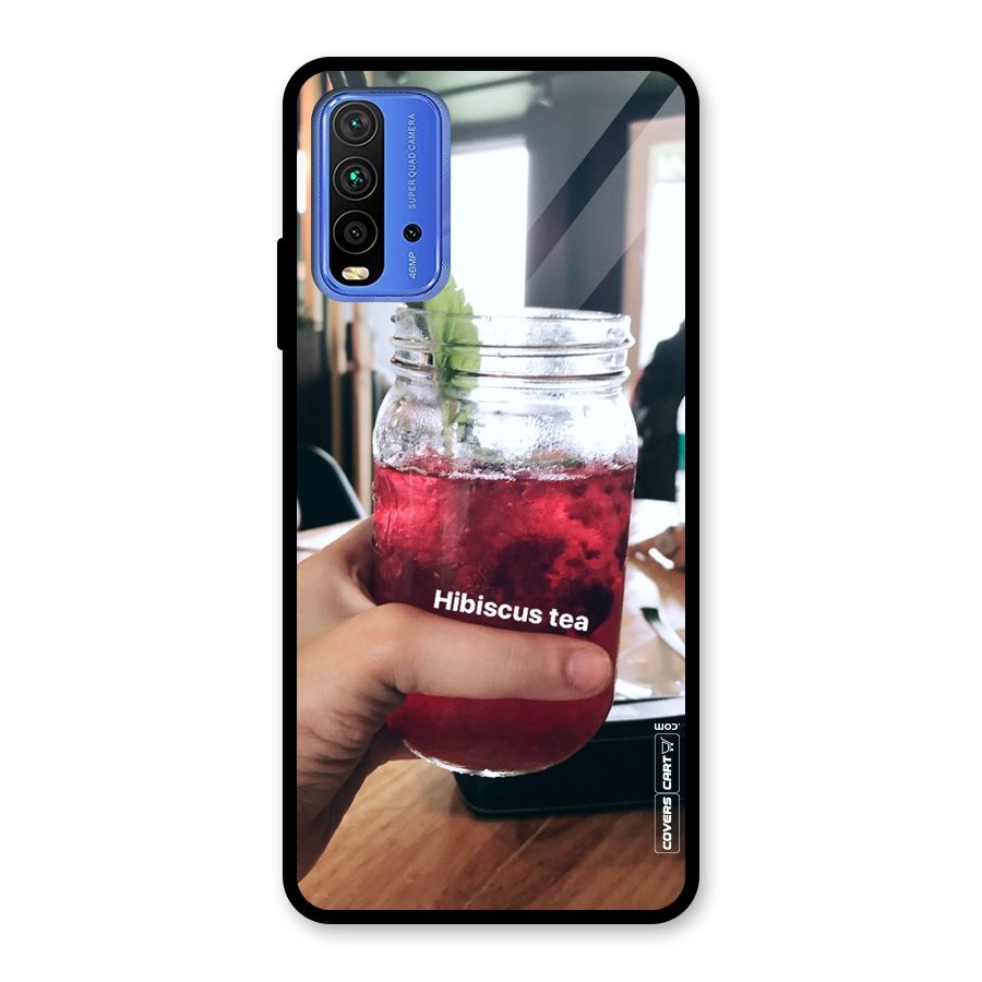 Hibiscus Tea Glass Back Case for Redmi 9 Power