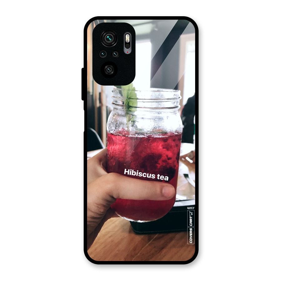 Hibiscus Tea Glass Back Case for Redmi Note 10S