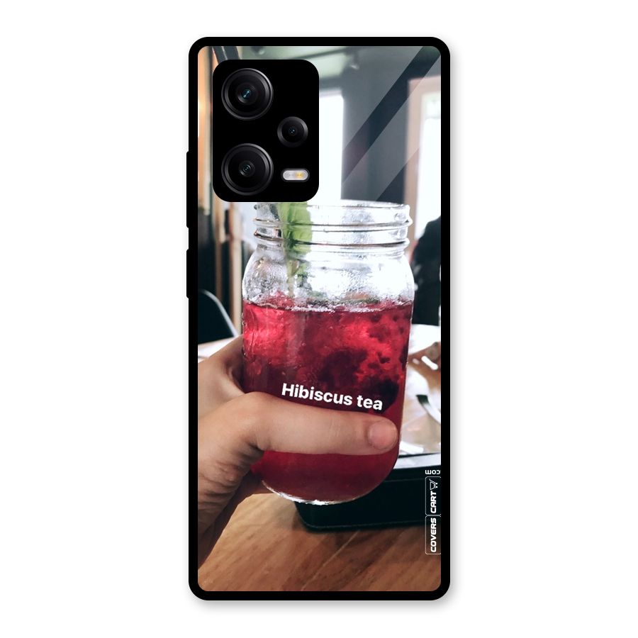 Hibiscus Tea Glass Back Case for Redmi Note 12 Pro
