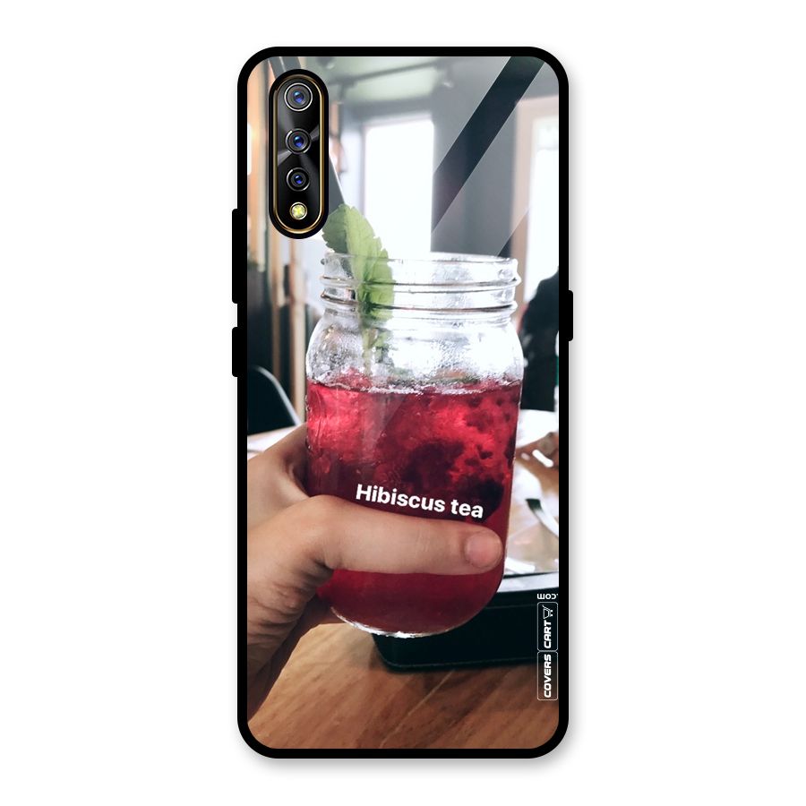 Hibiscus Tea Glass Back Case for Vivo S1