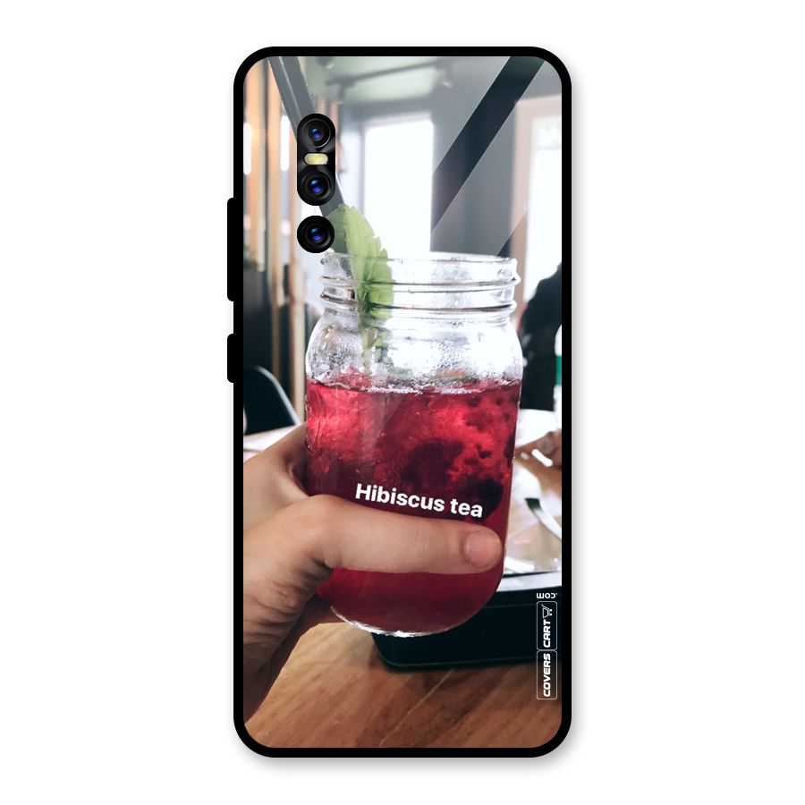Hibiscus Tea Glass Back Case for Vivo V15 Pro