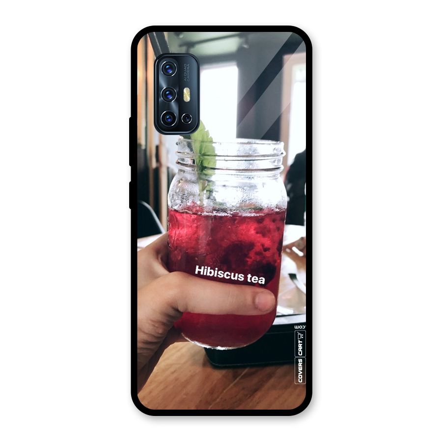 Hibiscus Tea Glass Back Case for Vivo V17