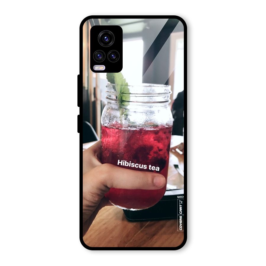 Hibiscus Tea Glass Back Case for Vivo V20