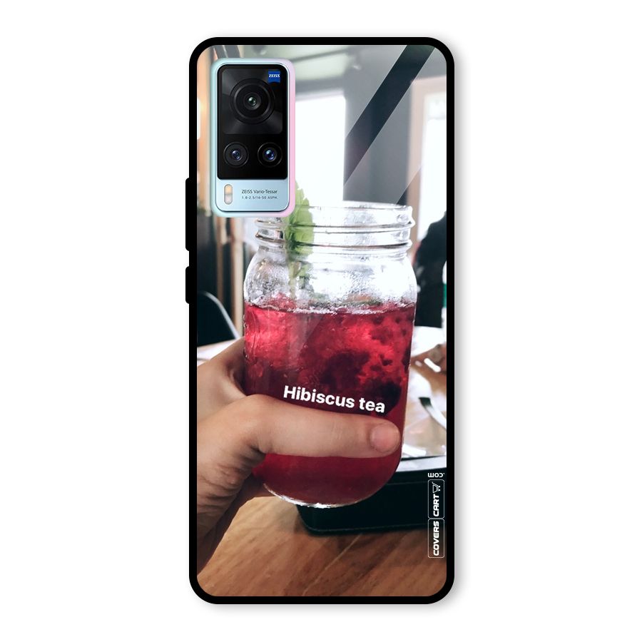 Hibiscus Tea Glass Back Case for Vivo X60