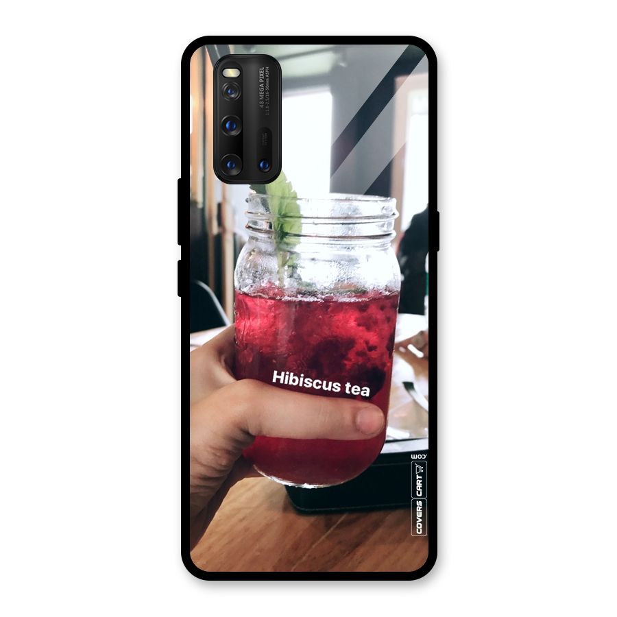 Hibiscus Tea Glass Back Case for Vivo iQOO 3