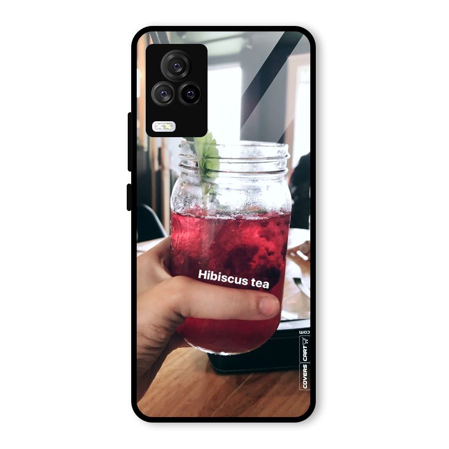 Hibiscus Tea Glass Back Case for Vivo iQOO 7 Legend 5G