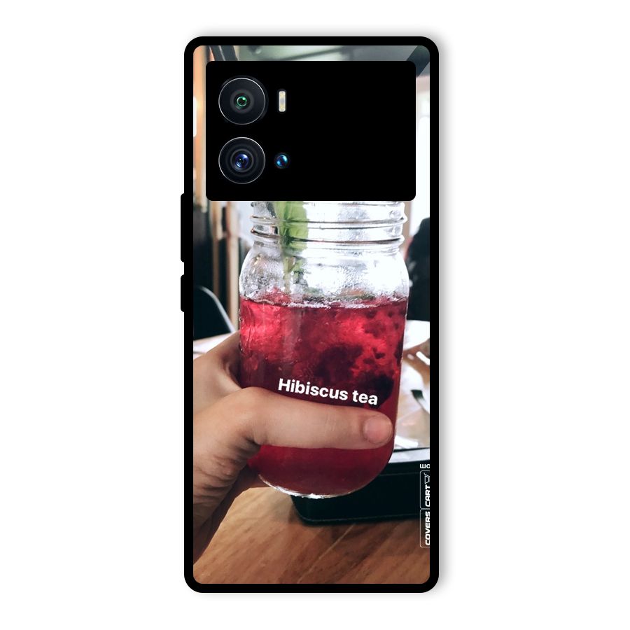 Hibiscus Tea Glass Back Case for Vivo iQOO 9 Pro