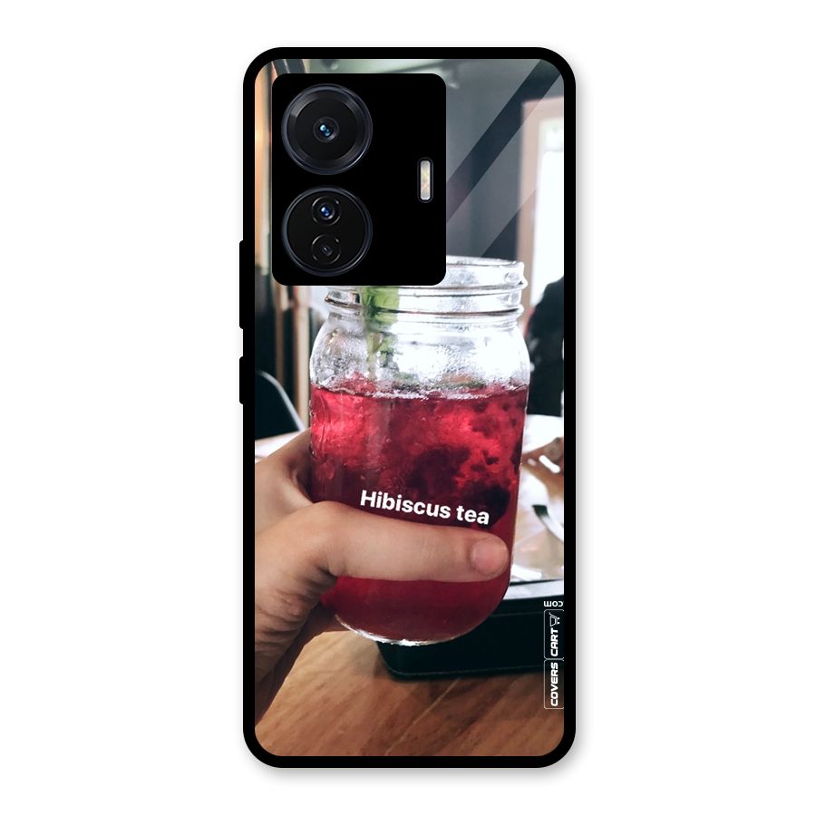 Hibiscus Tea Glass Back Case for Vivo iQOO Z6 Pro