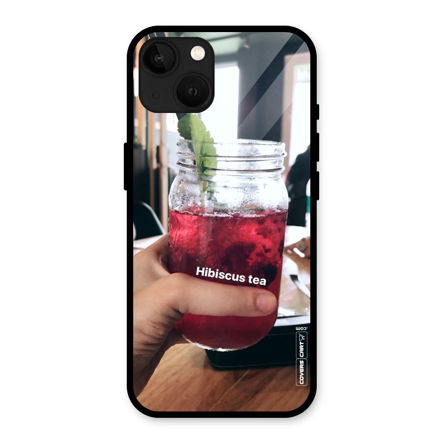 Hibiscus Tea Glass Back Case for iPhone 13