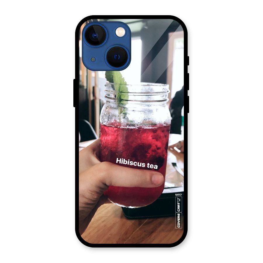 Hibiscus Tea Glass Back Case for iPhone 13 Mini