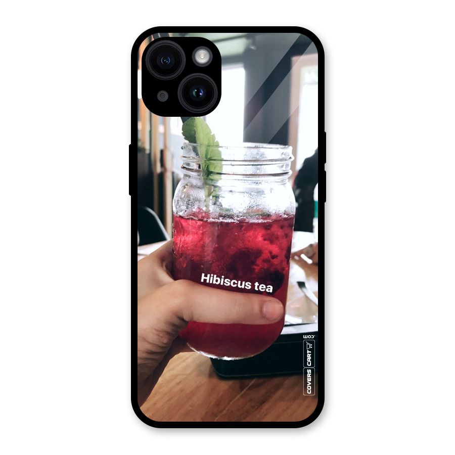 Hibiscus Tea Glass Back Case for iPhone 14