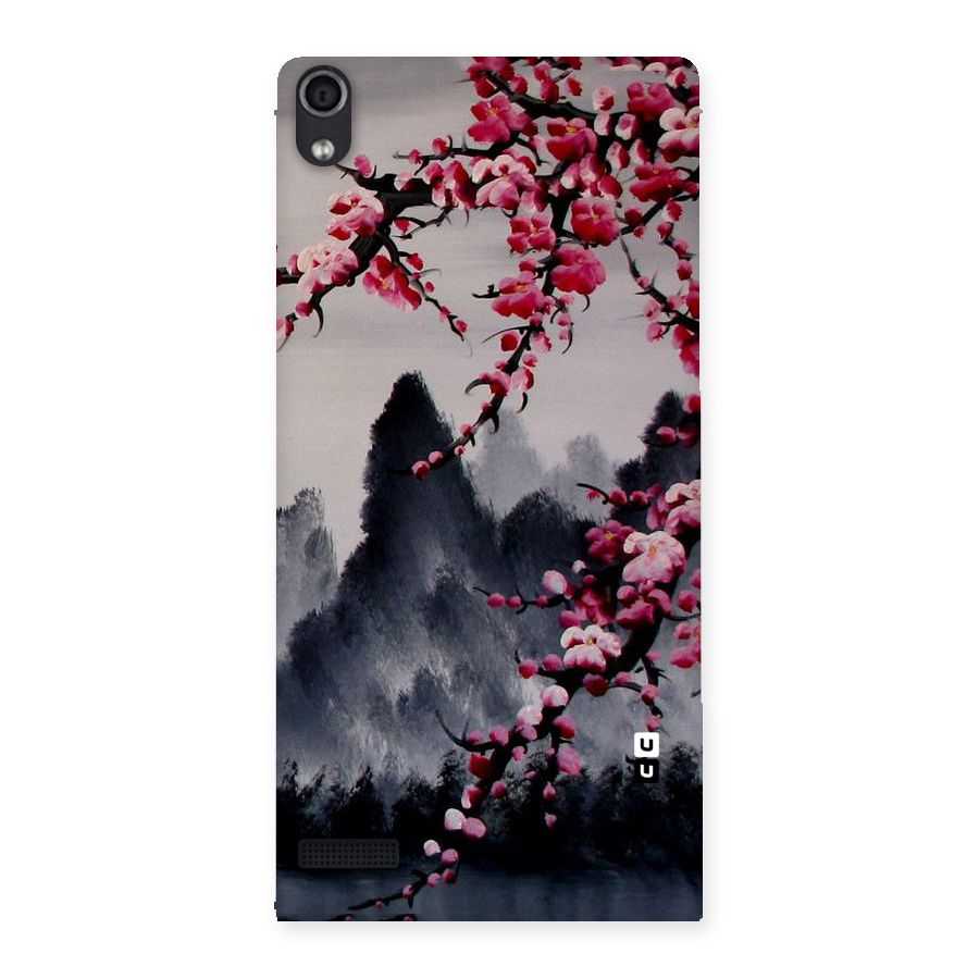 Hills And Blossoms Back Case for Ascend P6