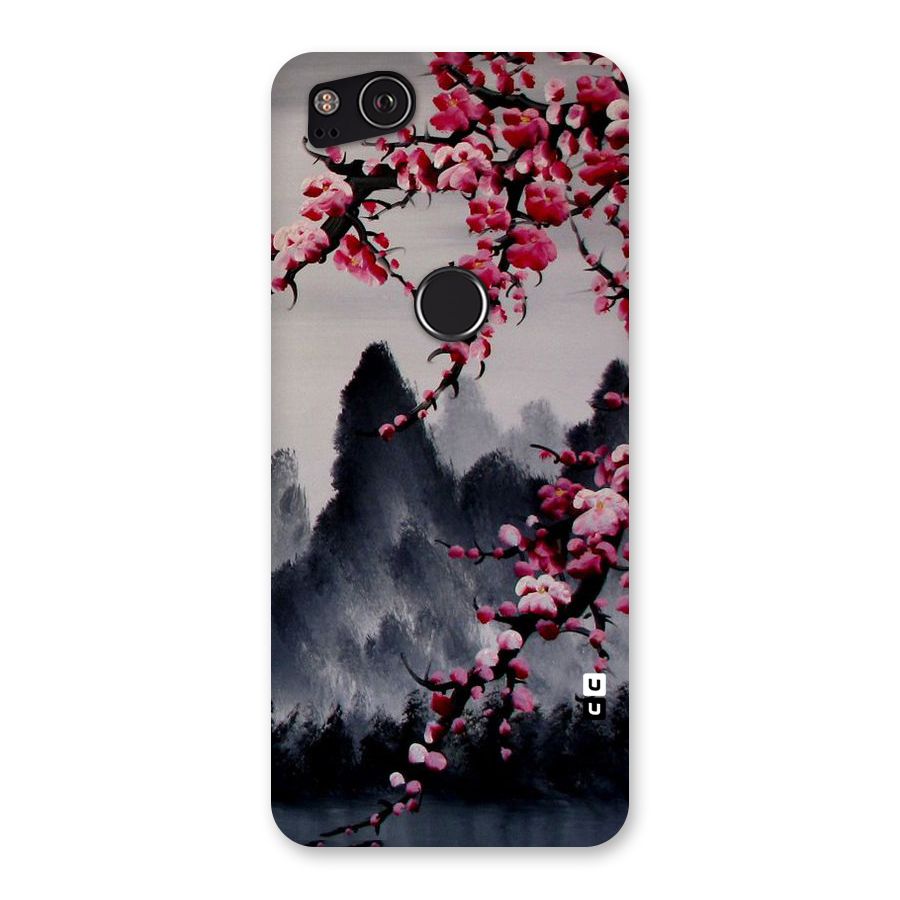 Hills And Blossoms Back Case for Google Pixel 2