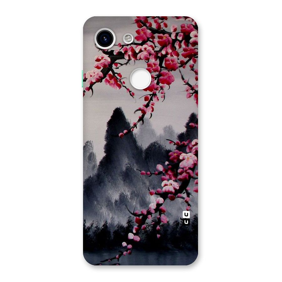 Hills And Blossoms Back Case for Google Pixel 3