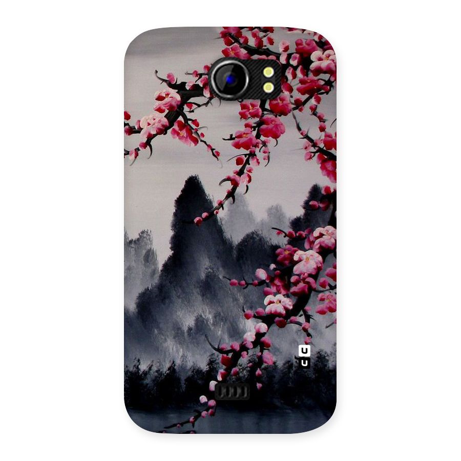 Hills And Blossoms Back Case for Micromax Canvas 2 A110