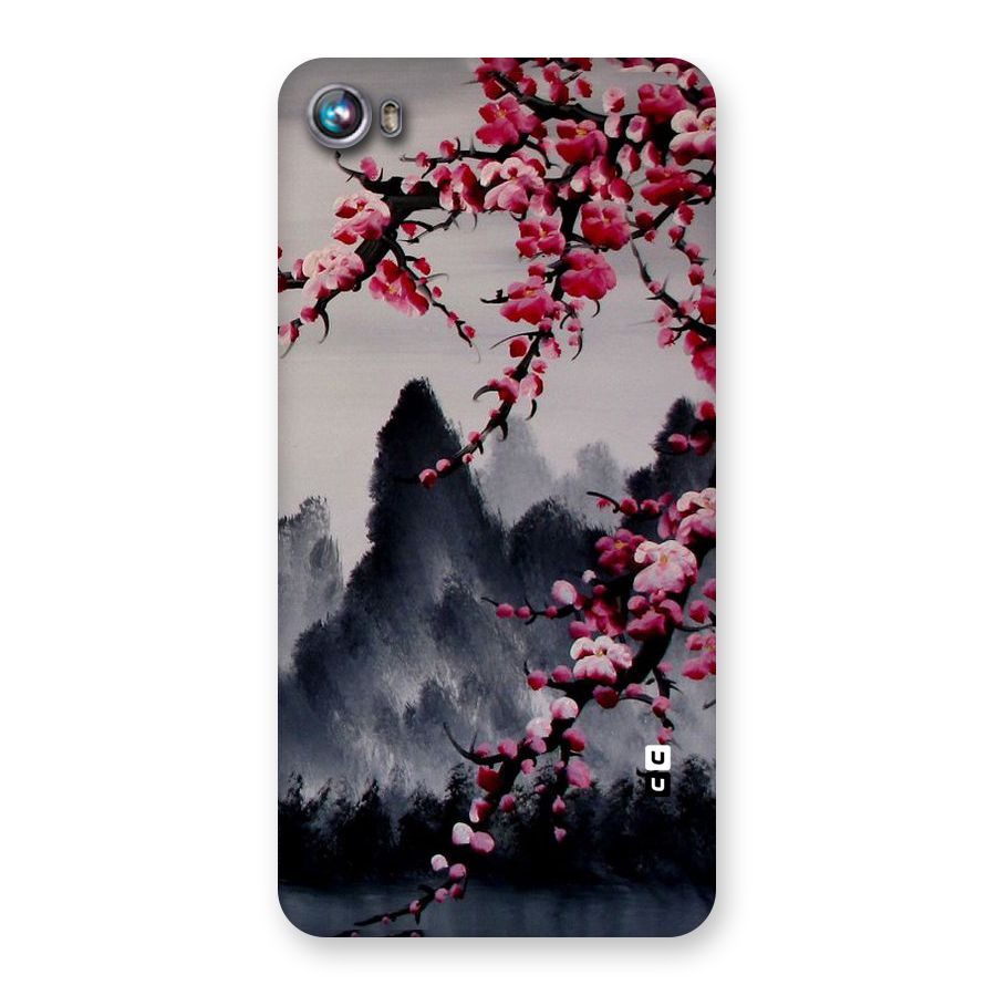 Hills And Blossoms Back Case for Micromax Canvas Fire 4 A107