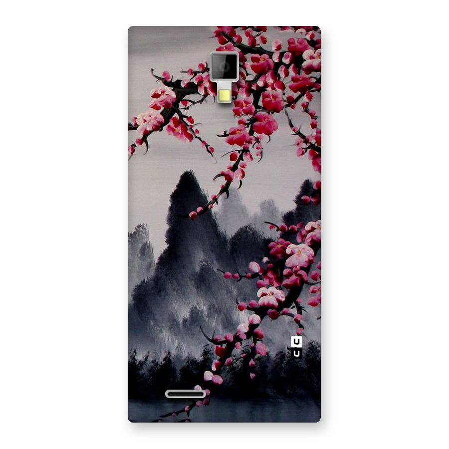 Hills And Blossoms Back Case for Micromax Canvas Xpress A99
