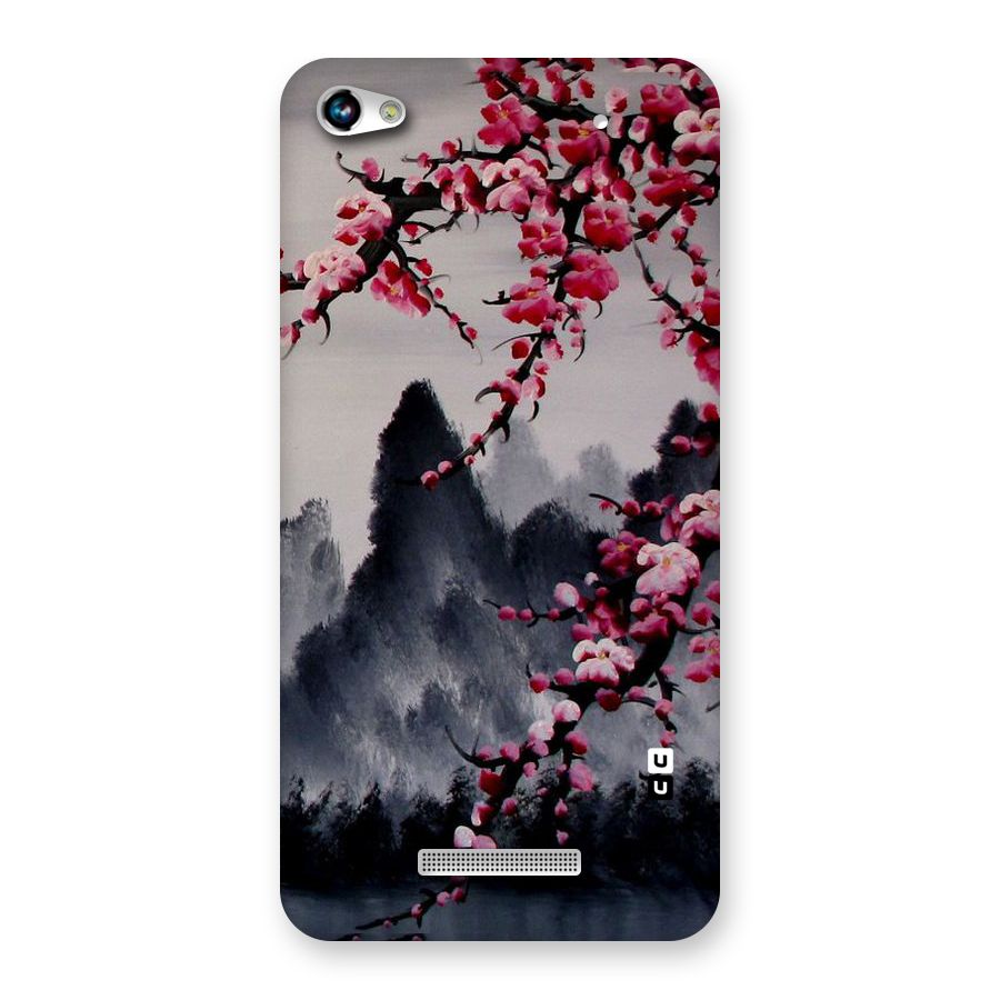 Hills And Blossoms Back Case for Micromax Hue 2