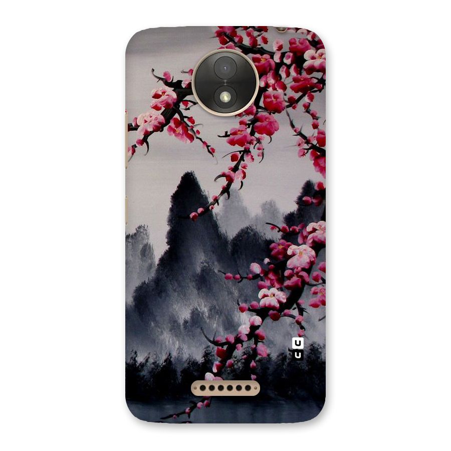 Hills And Blossoms Back Case for Moto C Plus