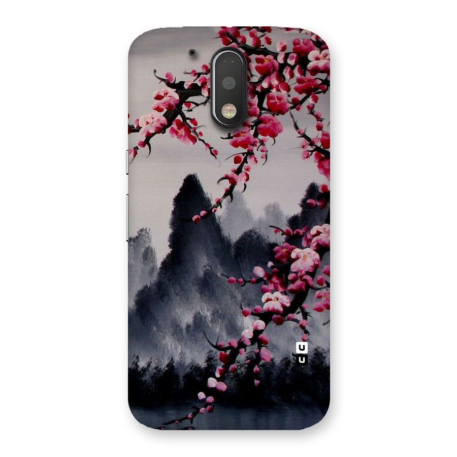 Hills And Blossoms Back Case for Motorola Moto G4 Plus