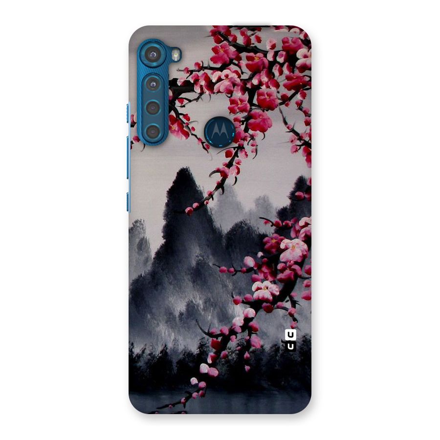 Hills And Blossoms Back Case for Motorola One Fusion Plus