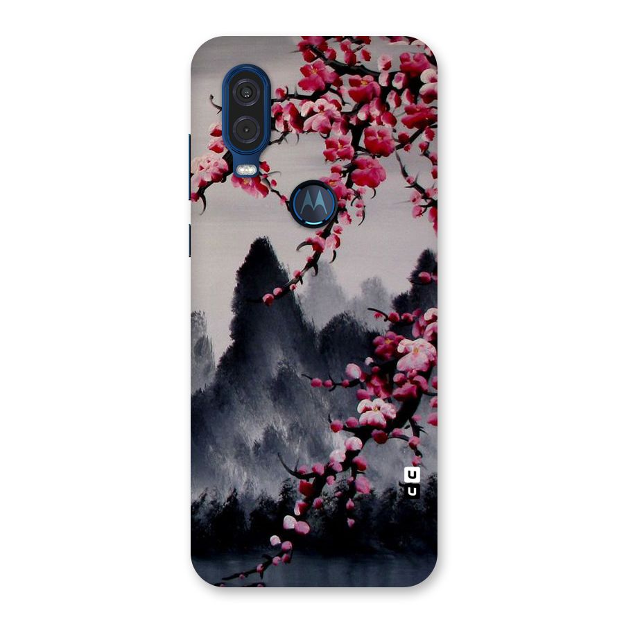 Hills And Blossoms Back Case for Motorola One Vision