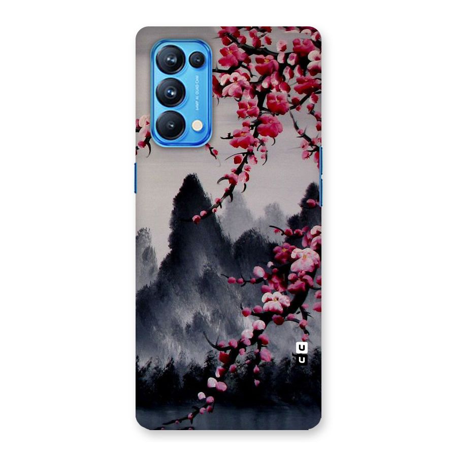Hills And Blossoms Back Case for Oppo Reno5 Pro 5G