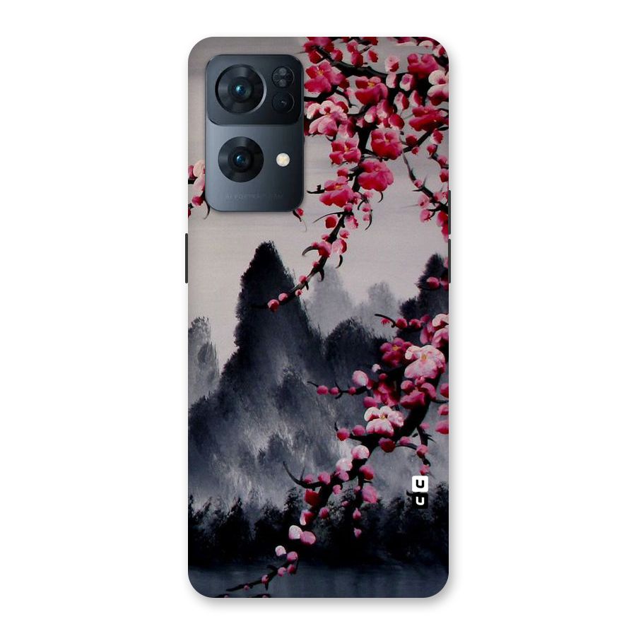Hills And Blossoms Back Case for Oppo Reno7 Pro 5G
