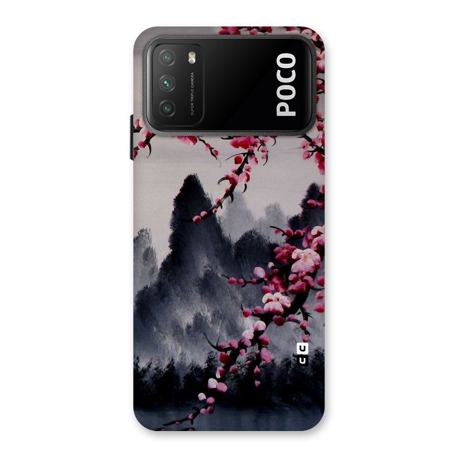 Hills And Blossoms Back Case for Poco M3