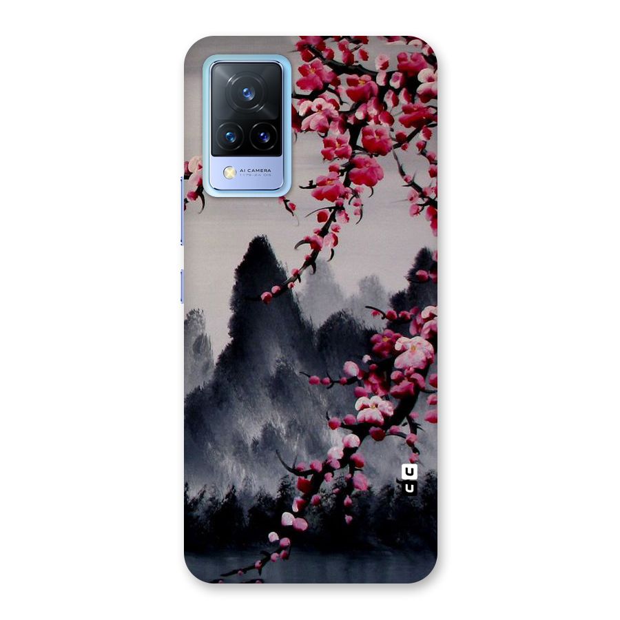 Hills And Blossoms Back Case for Vivo V21 5G
