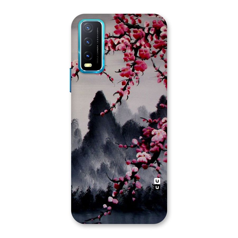 Hills And Blossoms Back Case for Vivo Y20A