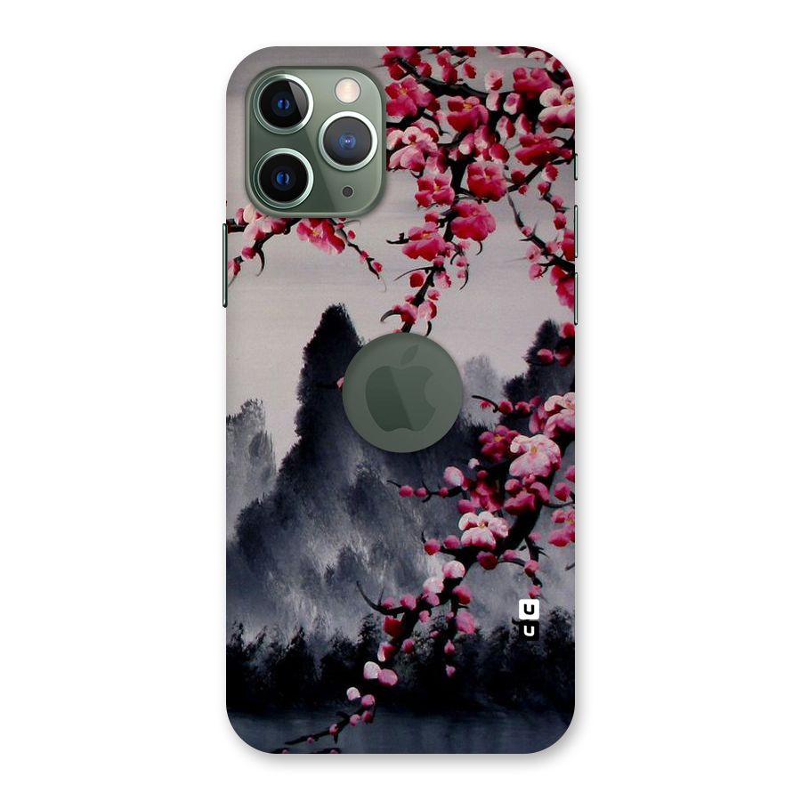 Hills And Blossoms Back Case for iPhone 11 Pro Logo  Cut