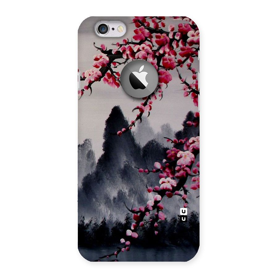 Hills And Blossoms Back Case for iPhone 6 Logo Cut