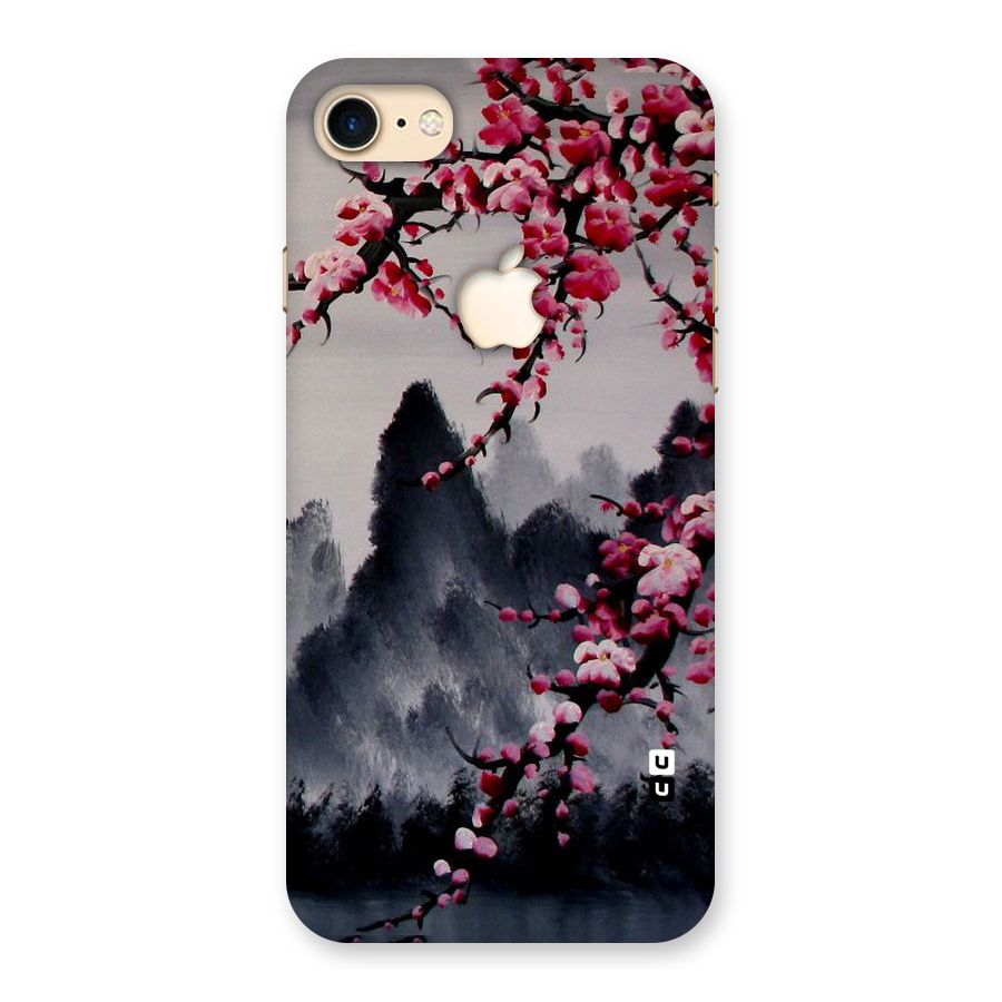 Hills And Blossoms Back Case for iPhone 7 Apple Cut