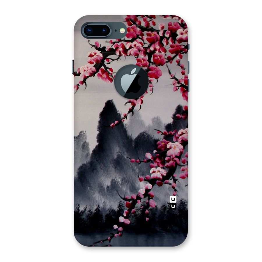 Hills And Blossoms Back Case for iPhone 7 Plus Logo Cut