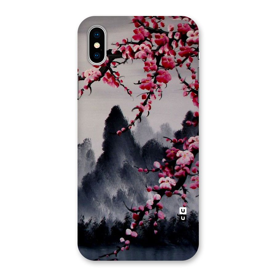 Hills And Blossoms Back Case for iPhone XS