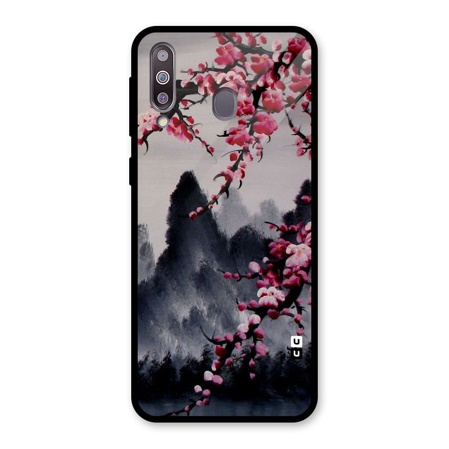 Hills And Blossoms Glass Back Case for Galaxy M30
