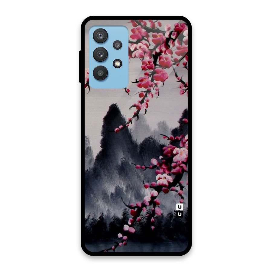 Hills And Blossoms Glass Back Case for Galaxy M32 5G