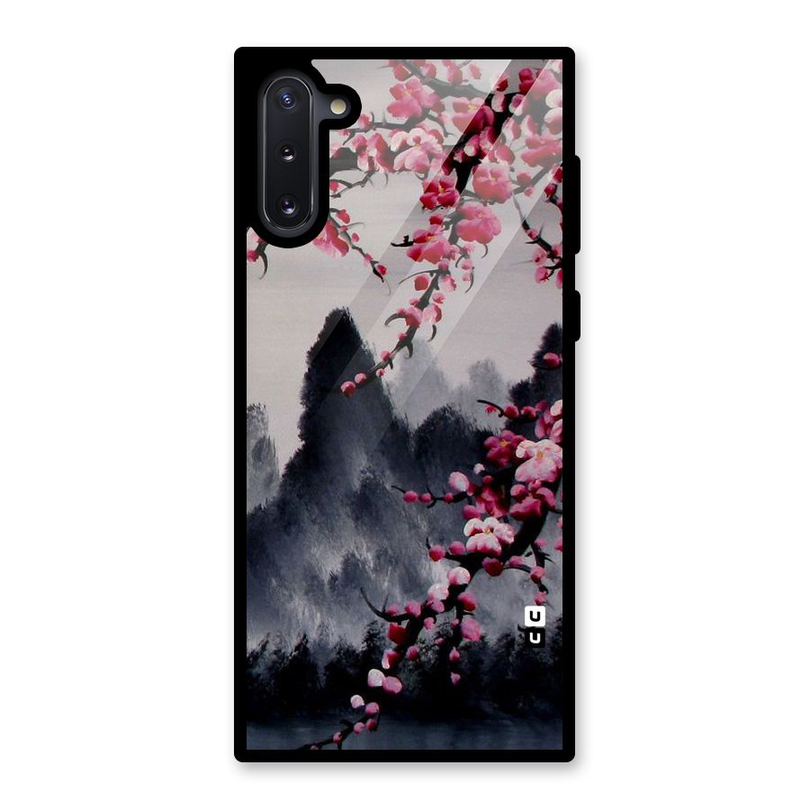 Hills And Blossoms Glass Back Case for Galaxy Note 10