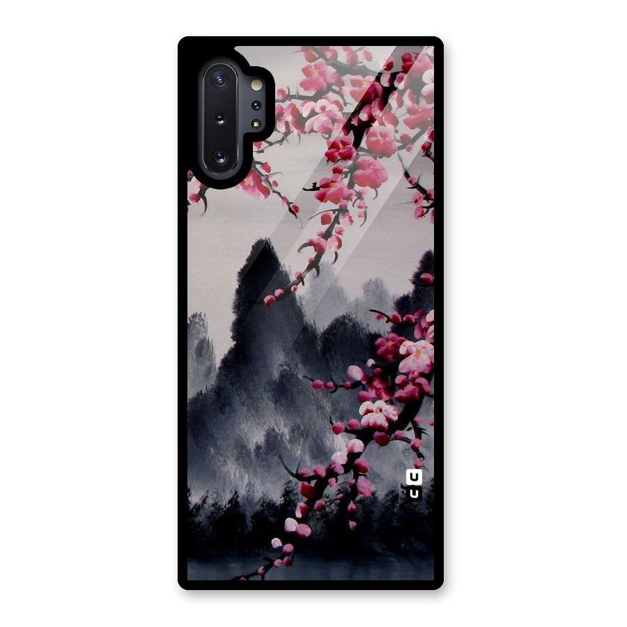 Hills And Blossoms Glass Back Case for Galaxy Note 10 Plus