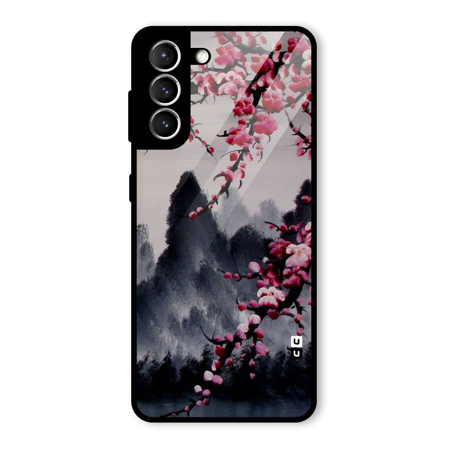 Hills And Blossoms Glass Back Case for Galaxy S21 5G