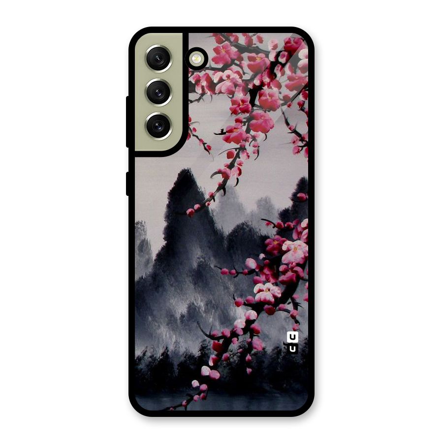 Hills And Blossoms Glass Back Case for Galaxy S21 FE 5G