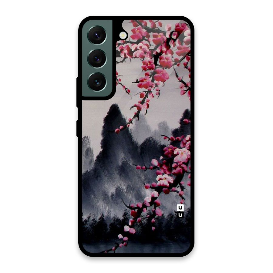 Hills And Blossoms Glass Back Case for Galaxy S22 5G