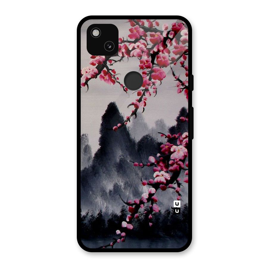 Hills And Blossoms Glass Back Case for Google Pixel 4a