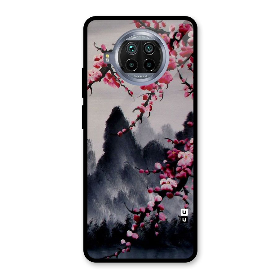 Hills And Blossoms Glass Back Case for Mi 10i