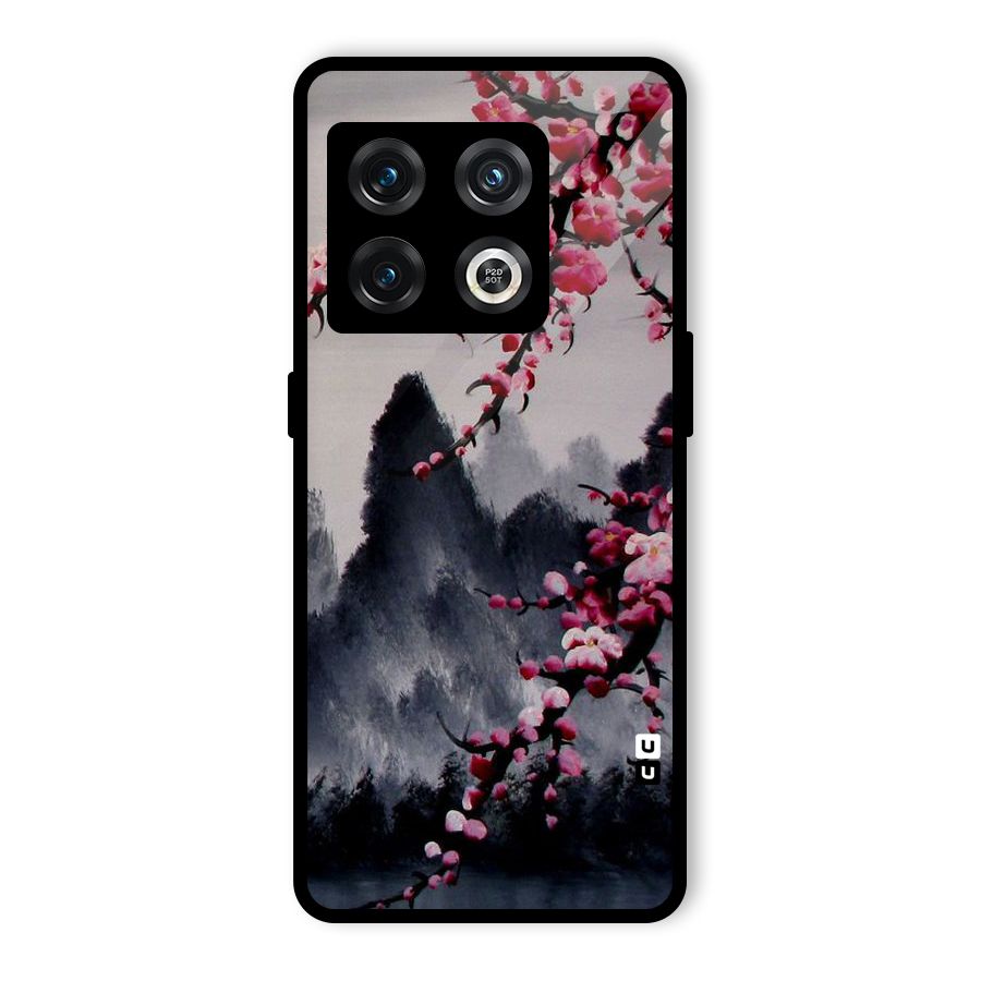 Hills And Blossoms Glass Back Case for OnePlus 10 Pro 5G