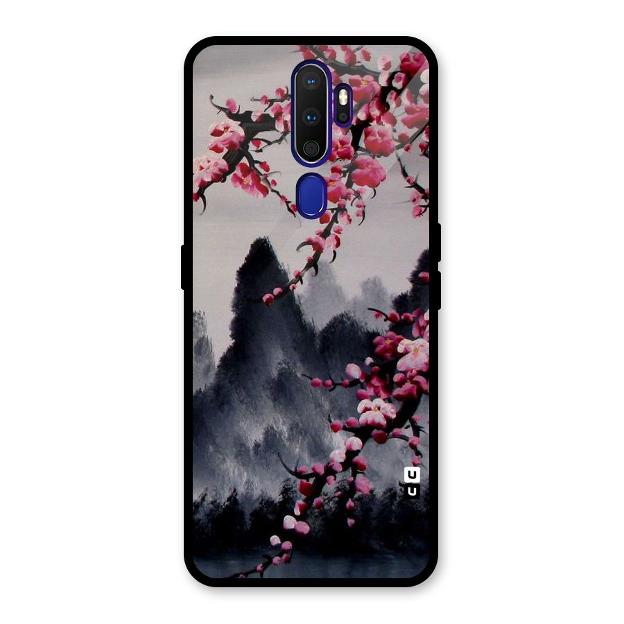Hills And Blossoms Glass Back Case for Oppo A9 (2020)